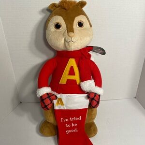 Large Alvin Plush about 20” tall with original store tag.